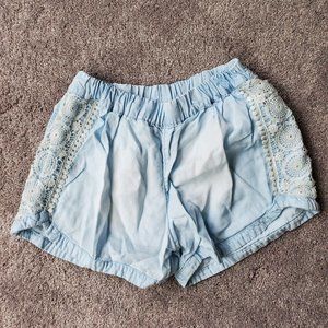 Mossimo Blue Lace Shorts